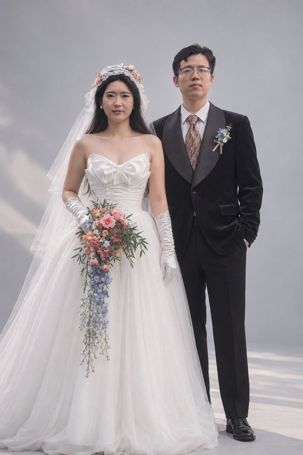 ZZH 与 YLX 的婚纱合影